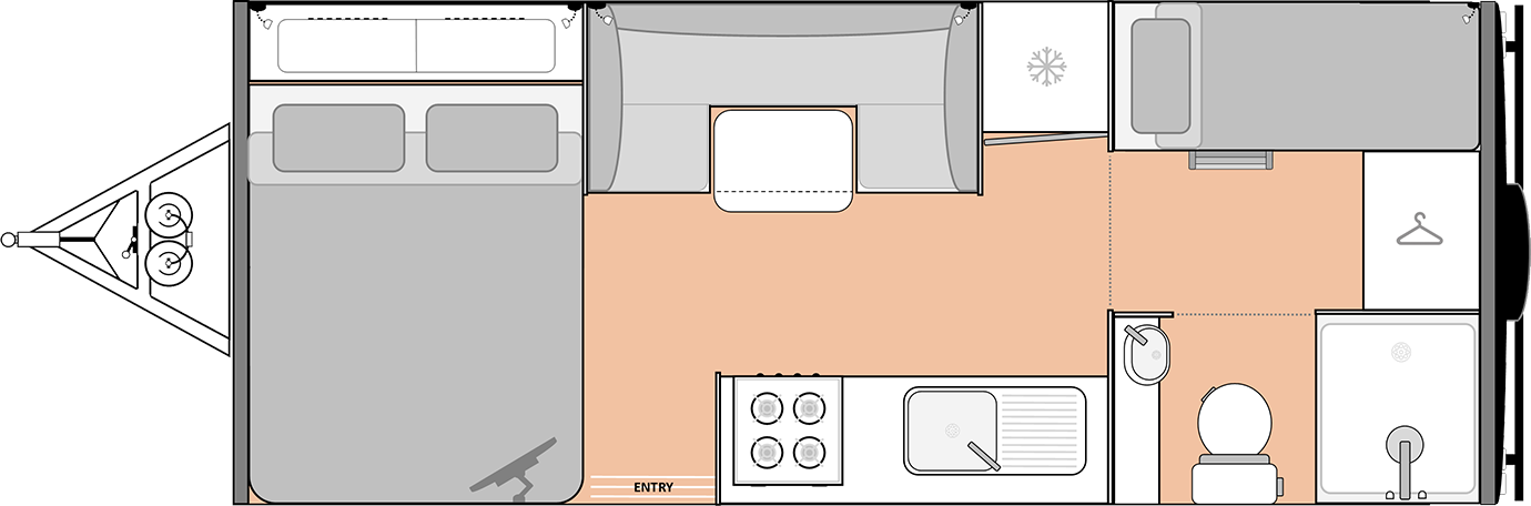 Road Owl 19 Ft Escape Floorplan